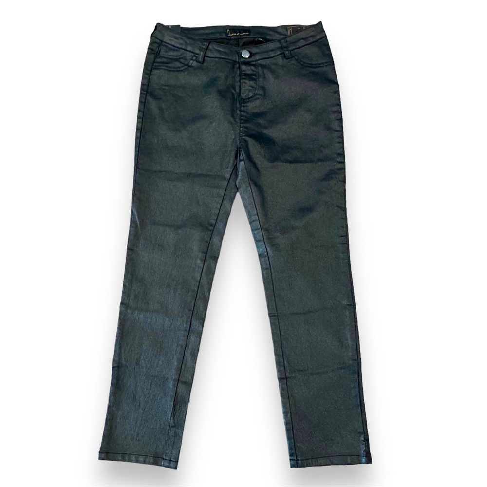 NWT Buffalo Size 27(4) Black Skinny Crop Selma Jeans Cotton-Poly-Elastane